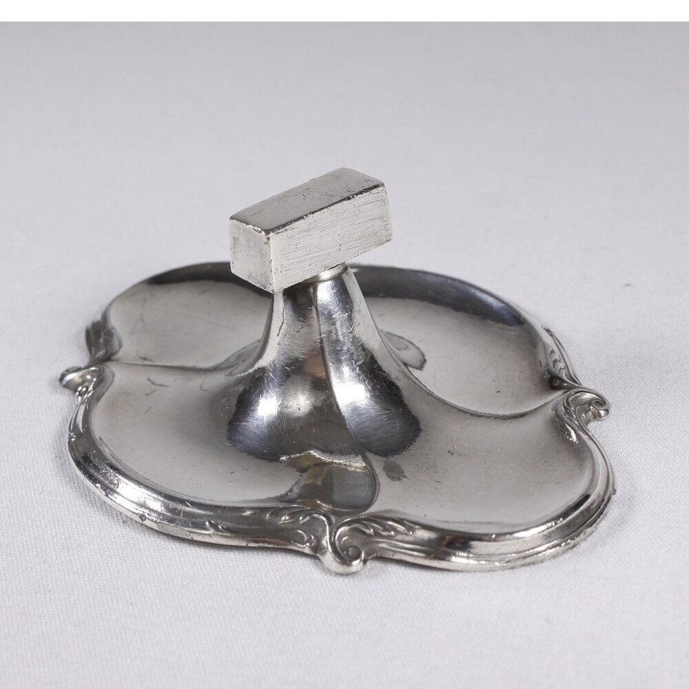 Antique Jugendstil WMF matchbox stand, vintage distressed Oxidized finish